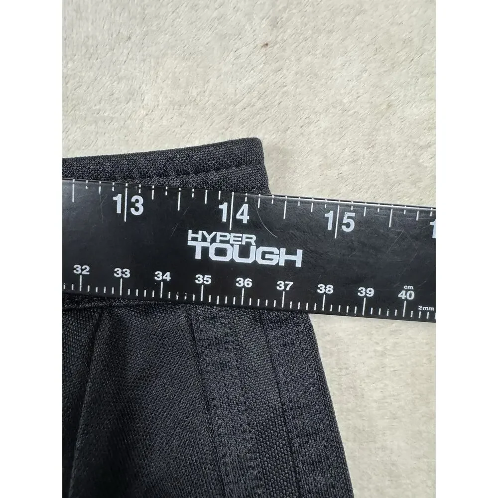Adidas Men’s Medium Black Athletic Track Pants Zip Ankle Tapered Joggers